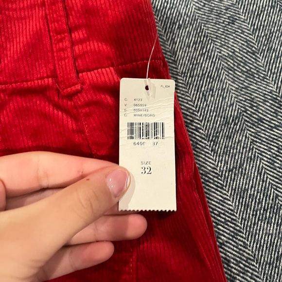 anthropologie maeve the colette cropped wide leg courdory pants | size 32 - Picture 5 of 5